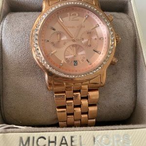 Michael Kors Ritz Rose Gold Tone Watch